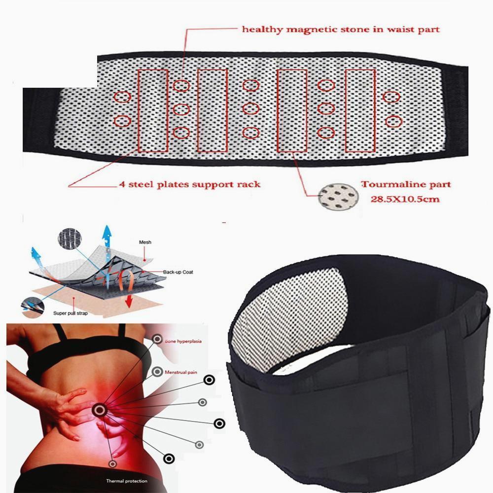 Self-Heating Magnetic Therapy Back Support