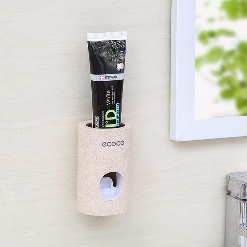 Automatic Toothpaste Dispenser Dust proof Toothbrush Holder Wall Mount Stand Bathroom Accessories Set Toothpaste Squeezers Tooth