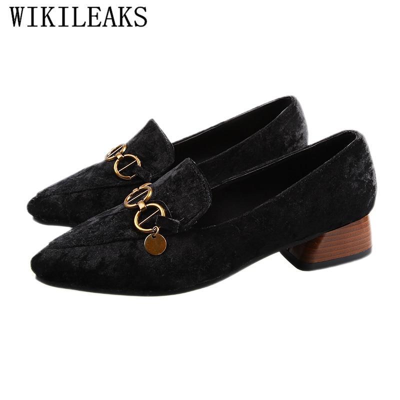 Women Casual Pointed Toe Black Plaid Oxford Shoes for Women