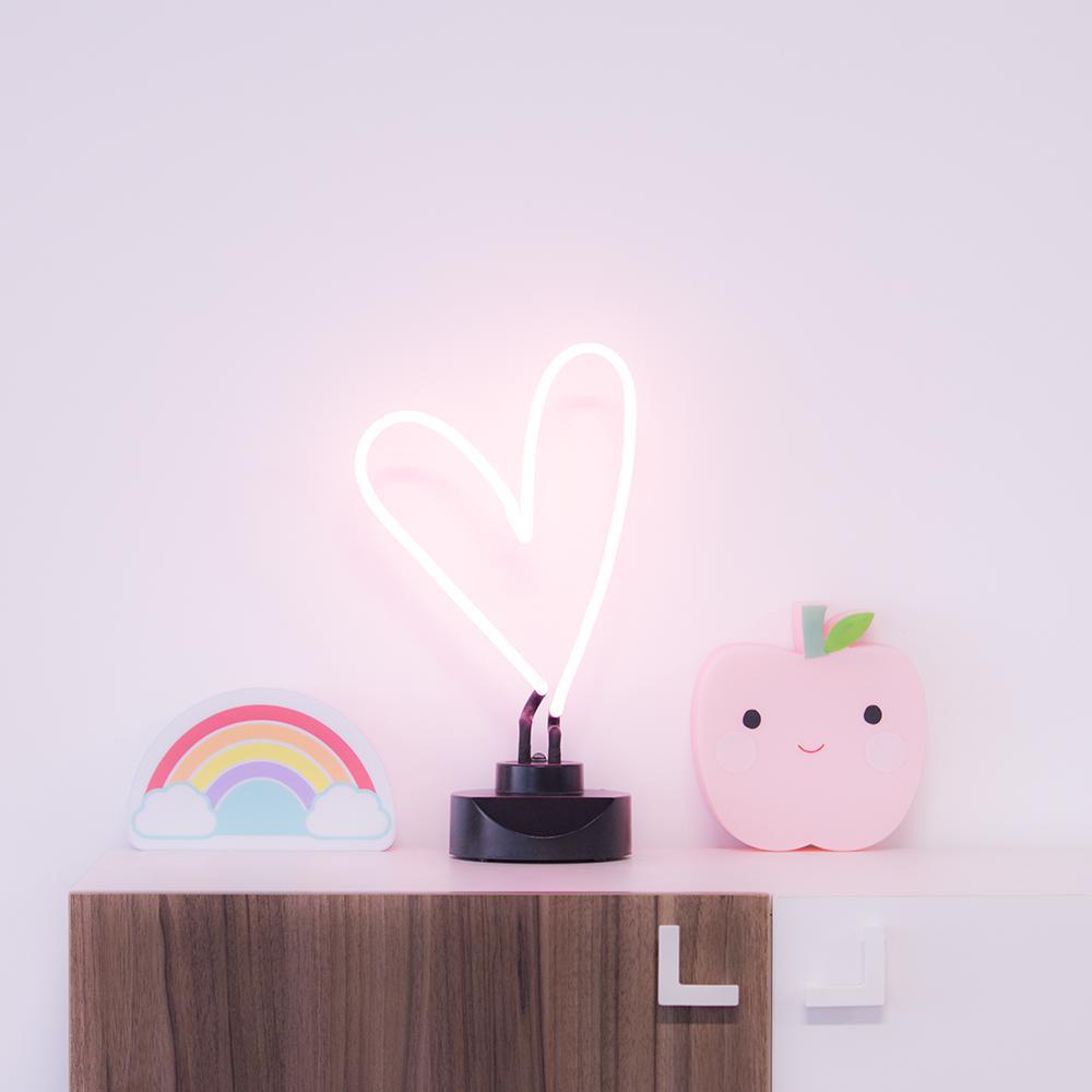 Heart Neon Sign Table Lamp