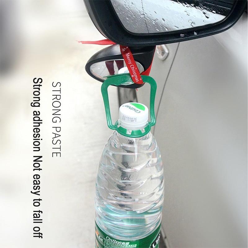 Car Mirror Large Vision Rear View Auxiliary Reversal Blind Zone Wide Angle Mirror360 Rotation Adjustable  Dual Lens Coach Mirror