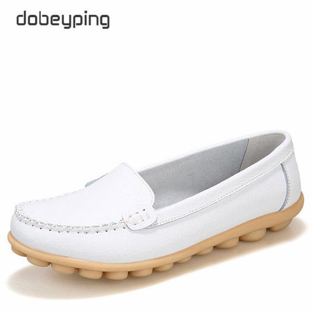 Casual Shoes Women Soft Genuine Leather Women's Loafers
