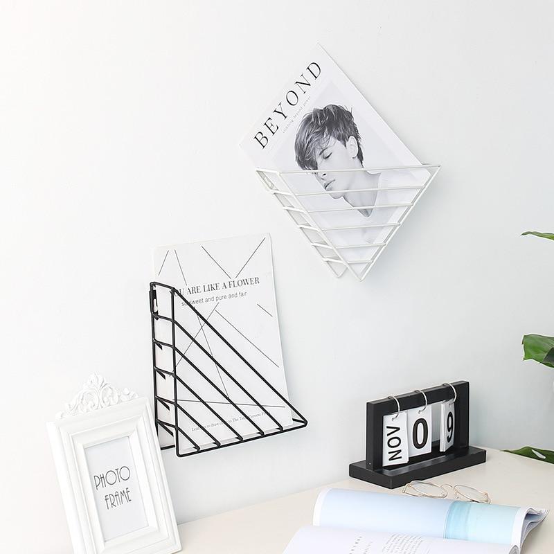 Hanging Triangle Magazine Rack