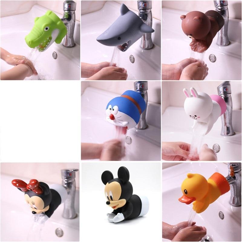 Cute Faucet Extender Water Saving Cartoon Faucet Extension Tool Help Children Washing hands Bathroom Kitchen Tool Dropshipping