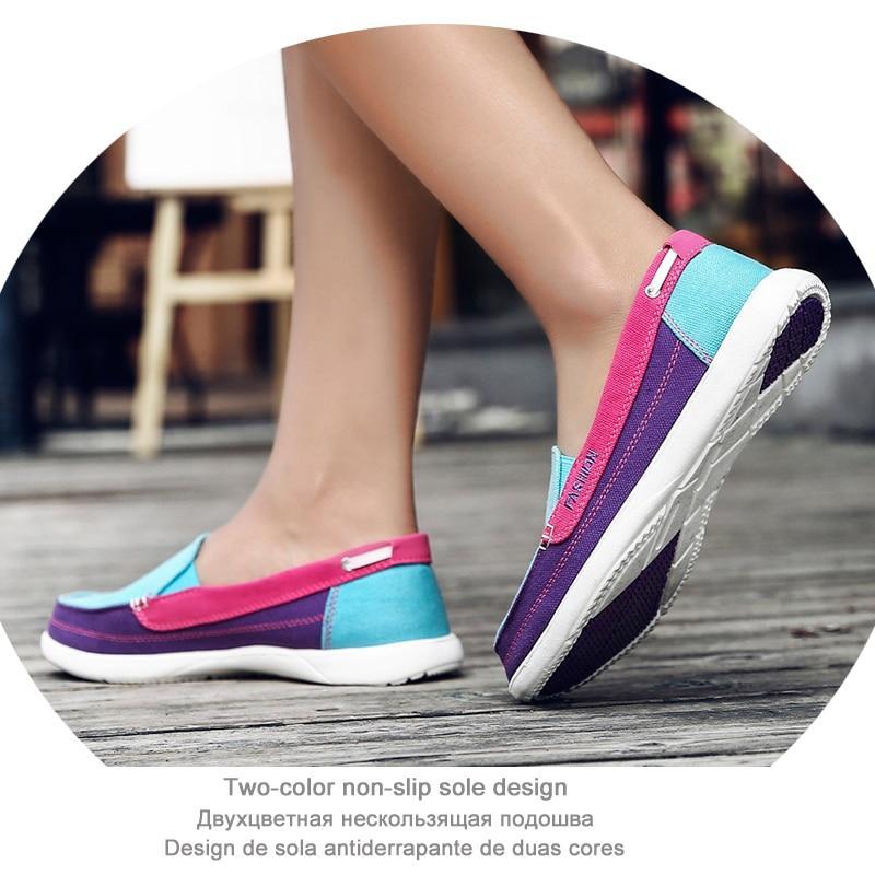 Women Canvas Shoes Woman Ladies Casual Shoes Lady Loafers