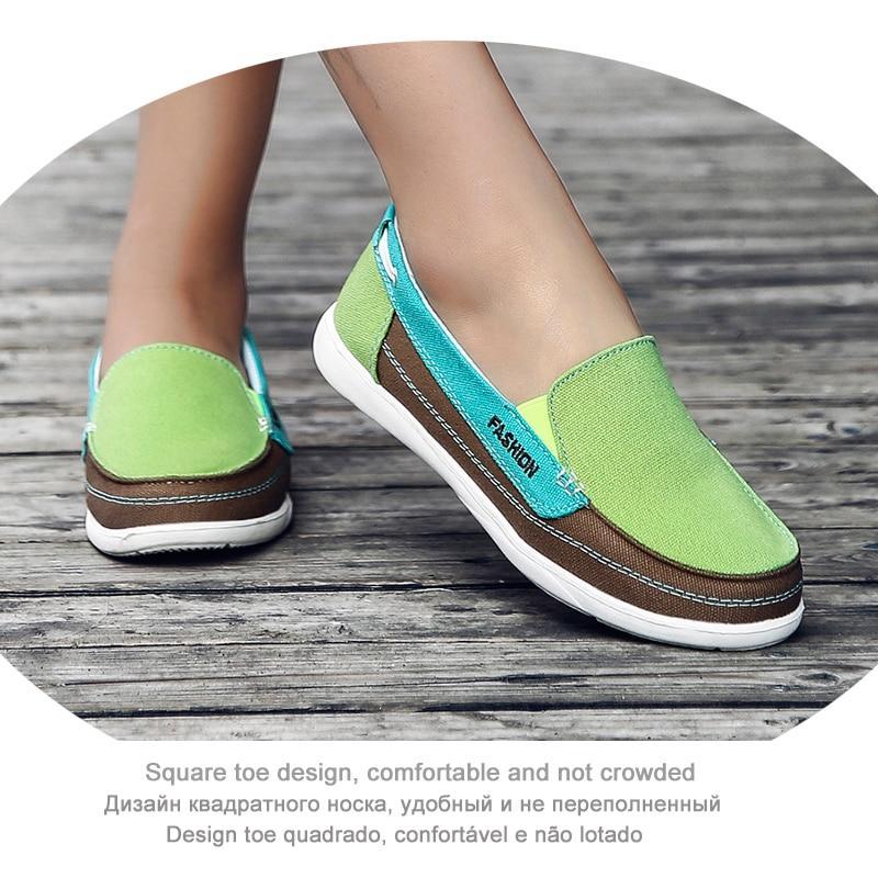 Women Canvas Shoes Woman Ladies Casual Shoes Lady Loafers