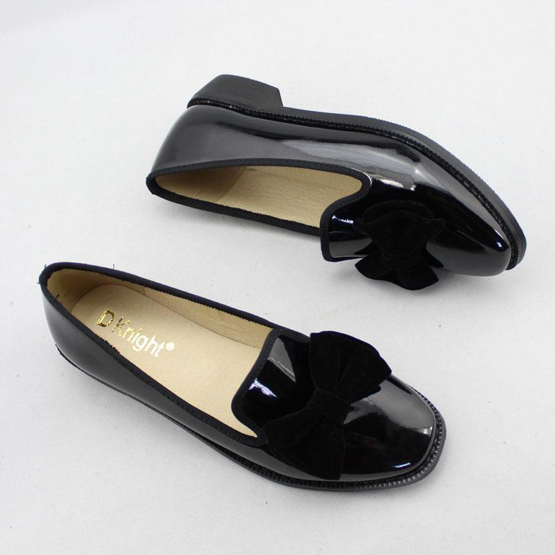 Fashion Casual Bowtie Loafers For Women England Style Ladies Casual Loafers