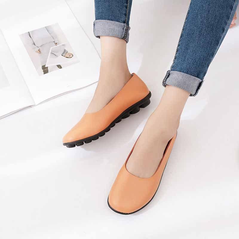 Flat Shoes Women Leather Loafers