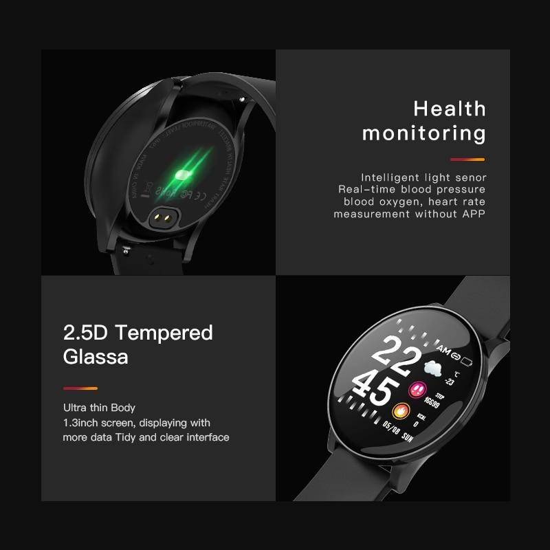 IcoolGadgets New Men's and Women's Smart Watches Waterproof health monitoring multi sports mode gravity Sensing Bluetooth OTA upgrade