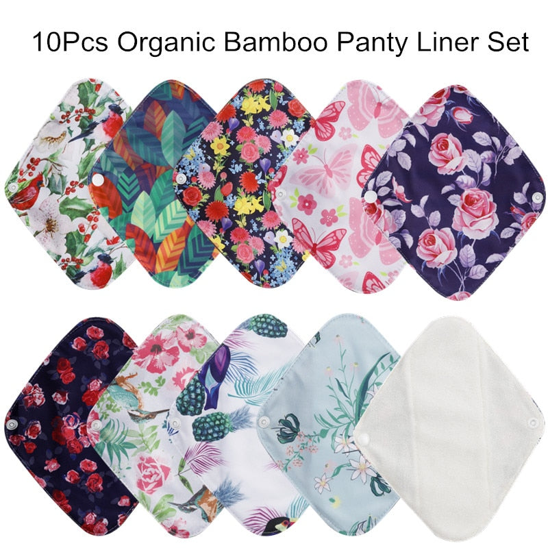 10Pcs Reusable Pads - Organic Period Reusable Pads