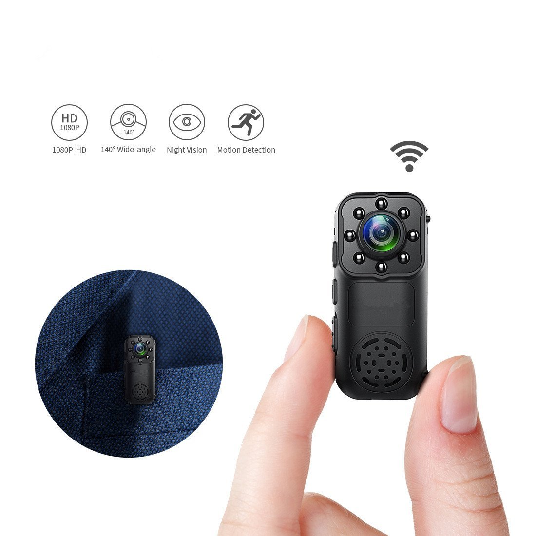 1080P HD Wireless Mini WIFI Camera P2P Infrared Night Vision Security Camera