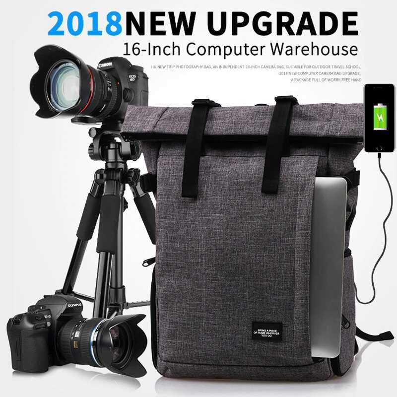 Multi-Functional Waterproof DSLR Camera Travel Bag With USB Port