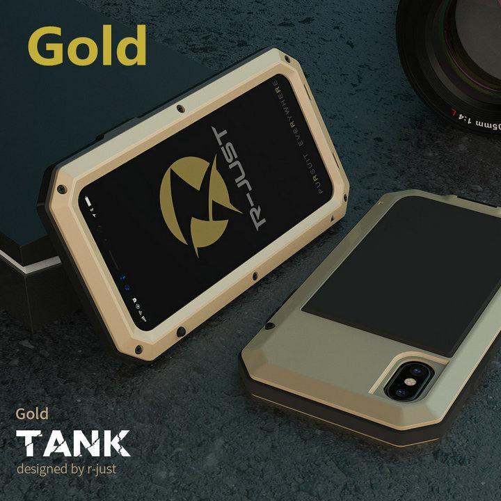 R-JUST Heavy Duty Protection Metal Aluminum Phone Case for iPhone