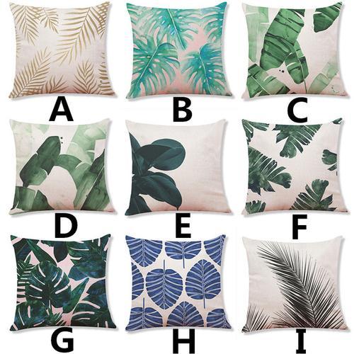 Palm Leaves Throw Pillow