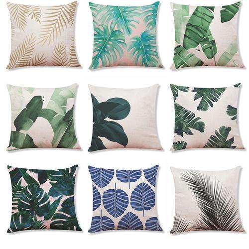Palm Leaves Throw Pillow