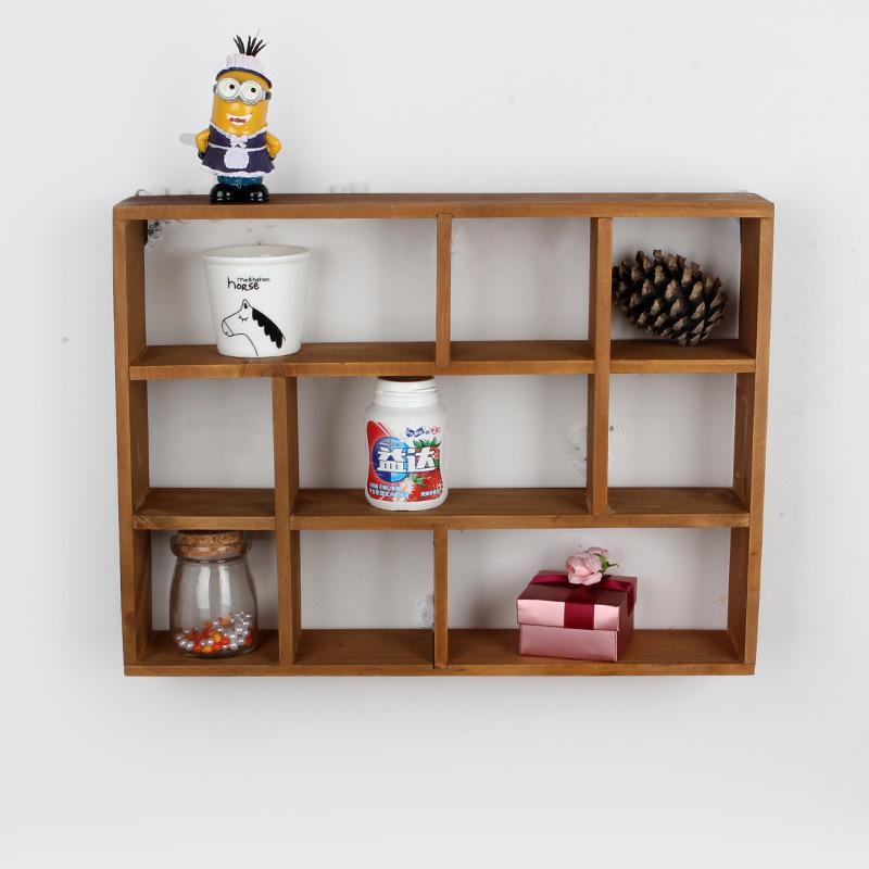 Wood Hanging Trinket Shelf