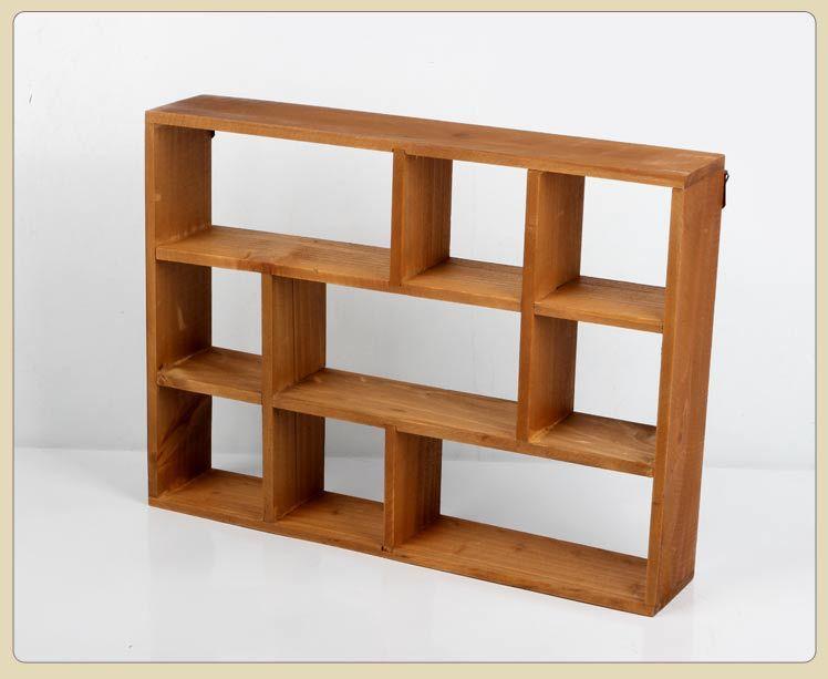 Wood Hanging Trinket Shelf