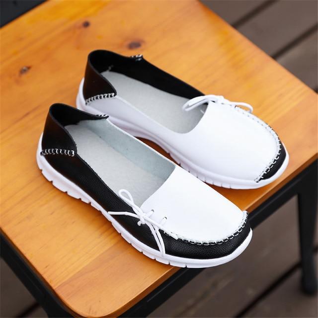 Loafers Women Light-weight Women Flats Lace-up Sneakers Shoes