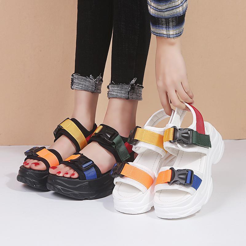 New Fashion Women Platform Sandals Ladies Casual Peep-toe Wedges Shoes