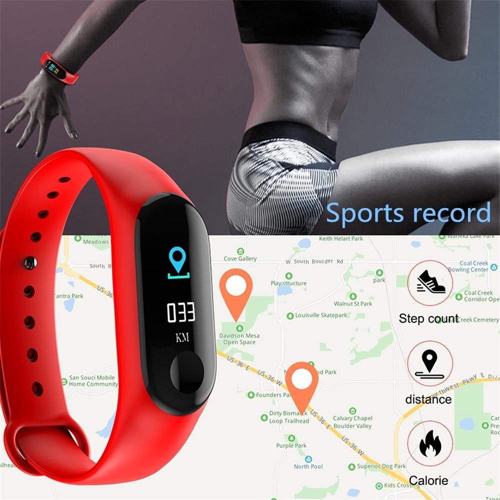 IcoolGadget Pro Smart Band Waterproof Fitness Tracker VS M3 Plus Smart Bracelet Blood Pressure Heart Rate Monitor PK Mi Band 3