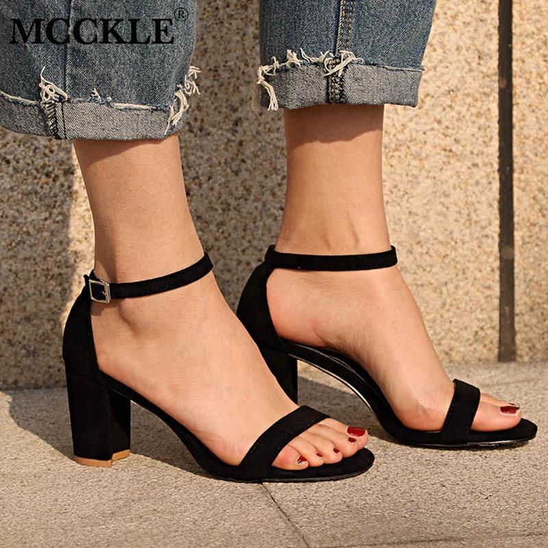 Chunky Heel Women Ankle Strap Gladiator Sandals