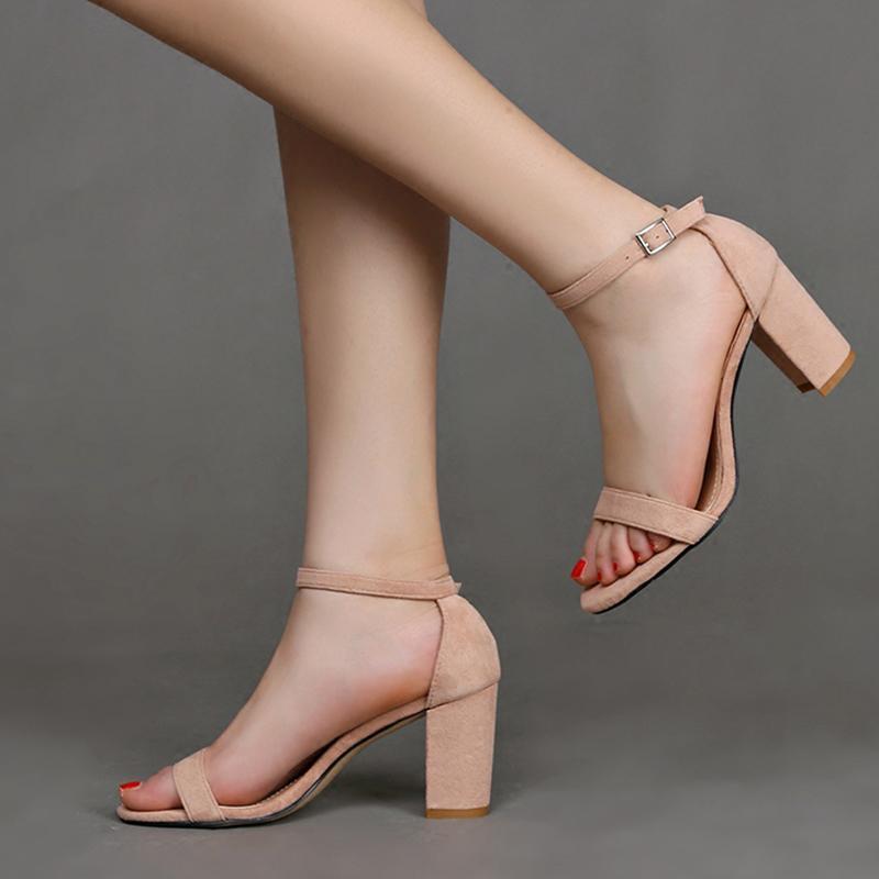 Chunky Heel Women Ankle Strap Gladiator Sandals