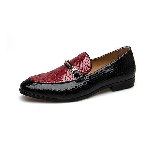 Casual Leather Black Men Shoes Luxury  Brand Loafers