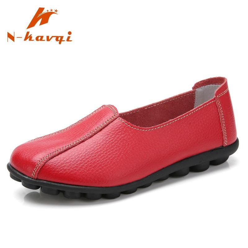 Women Flats Soft Comfortable Quality Leather Flat Shoes