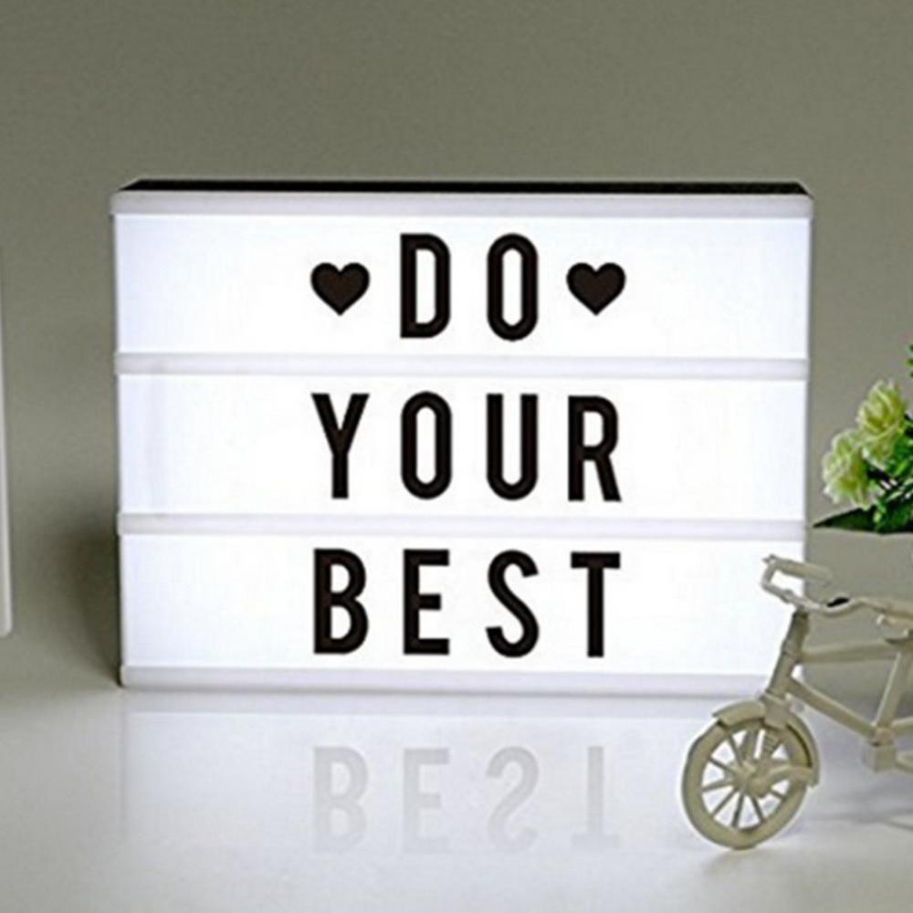 Light Box with Letters