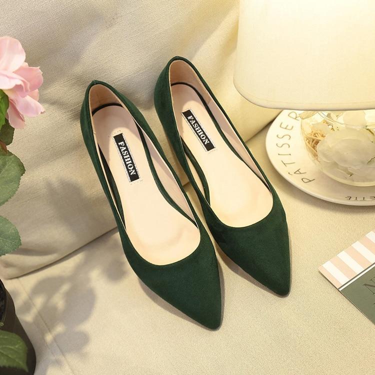 New Women Suede Flats Fashion High Quality Basic Mixed Colors Pointy Toe Ballerina Ballet Flat Slip On Shoes