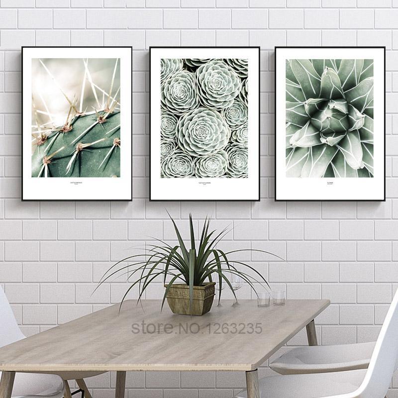 Green Cactus Wall Art