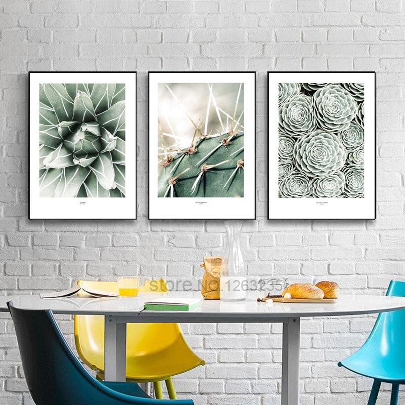 Green Cactus Wall Art