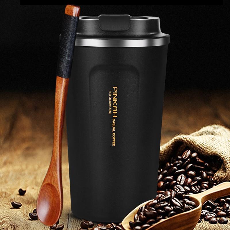 Pinkah Thermo Cup Travel Coffee Mug with Lid Car Water Bottle