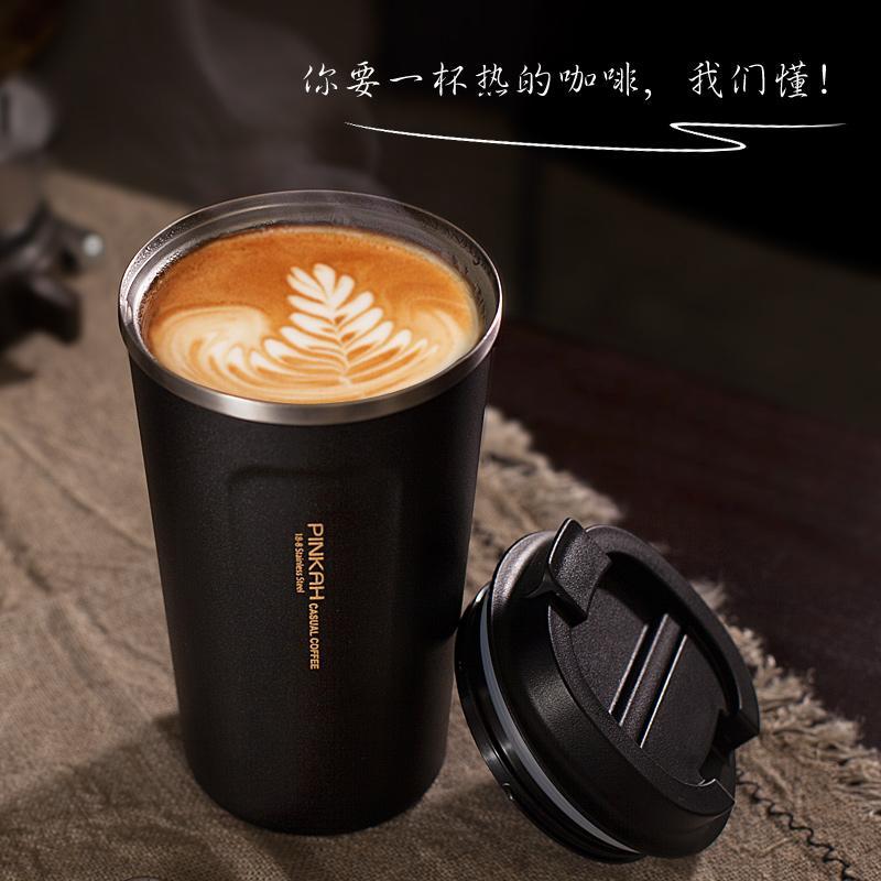 Pinkah Thermo Cup Travel Coffee Mug with Lid Car Water Bottle