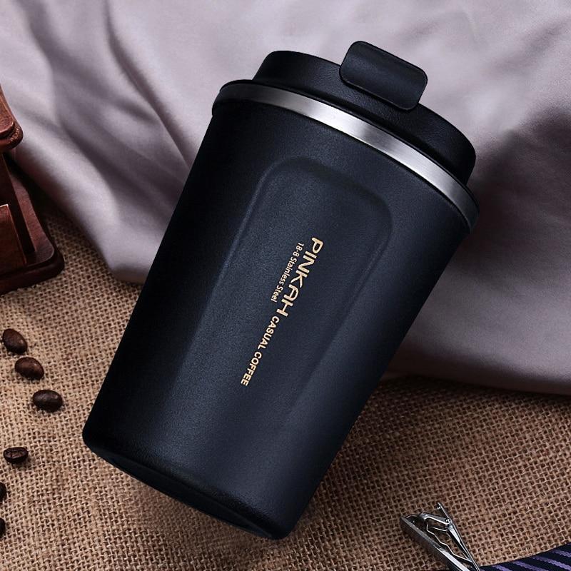 Pinkah Thermo Cup Travel Coffee Mug with Lid Car Water Bottle