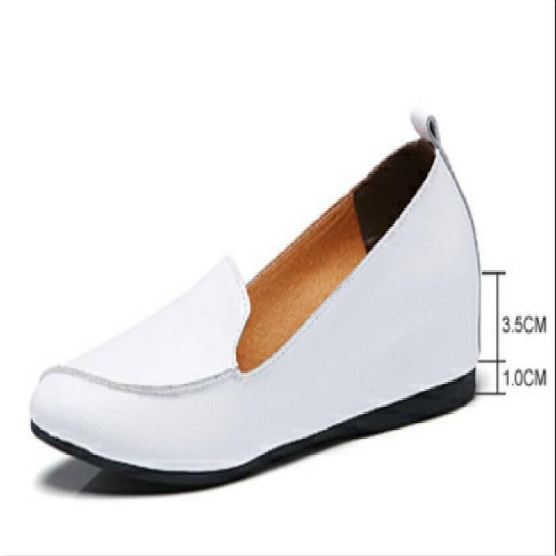 Cow Muscle Ballet Light shoes Sewing Women Genuine Leather Shoes