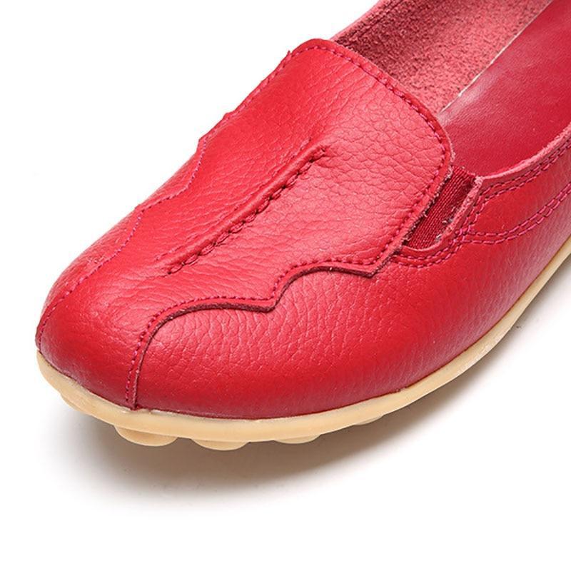 Women Flats Shoes Genuine Leather Female Casual Shoes