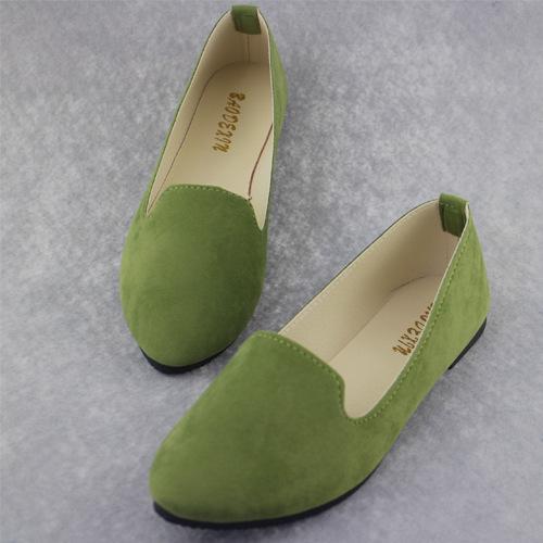 Plus Size Shoes Women Flats Candy Color Woman Loafers
