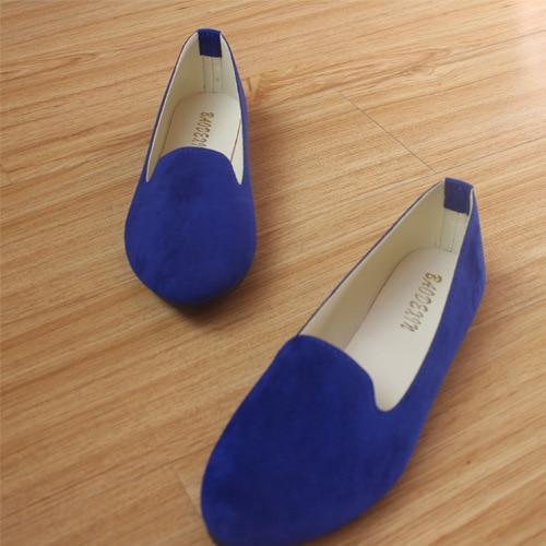 Plus Size Shoes Women Flats Candy Color Woman Loafers