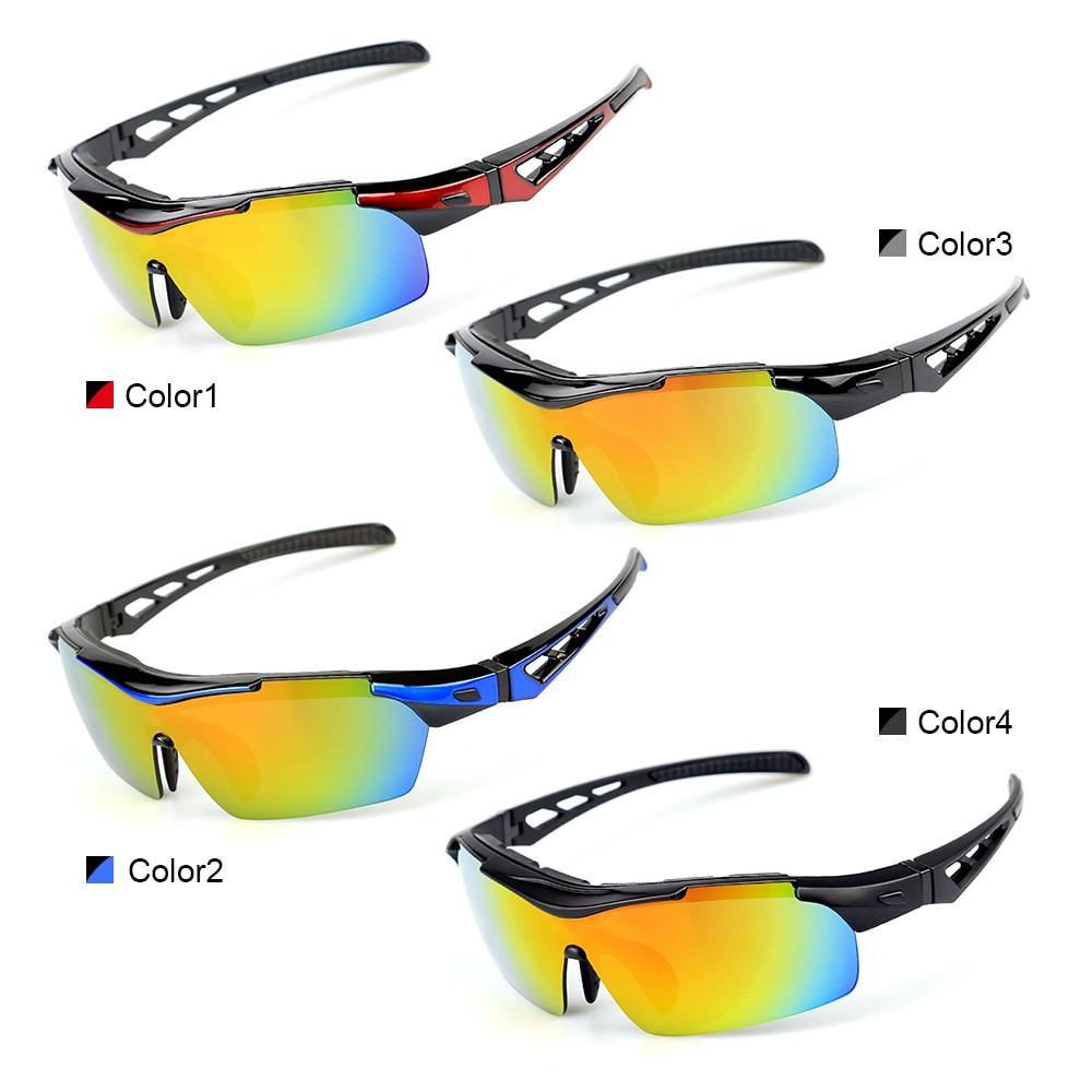Polarized Cycling Sunglasses Bicycle UV400 Goggles Sports Eyewear Glasses with 5 Interchangeable Lenses Unbreakable For Outdoor