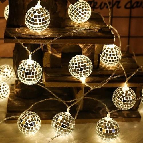 Mirrored Ball String Lights