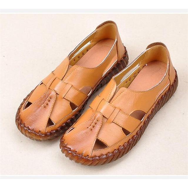 Women's Sandals  Genuine Leather Handmade Ladies Shoe