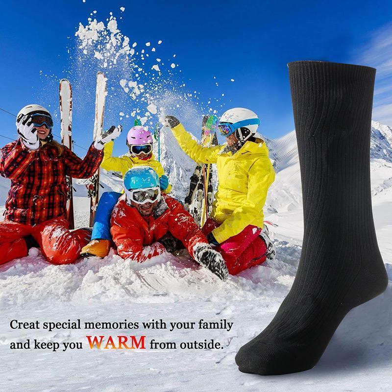 Revolutionary Heated Socks Cotton Electric Thermal Warmer Winter Battery Socks