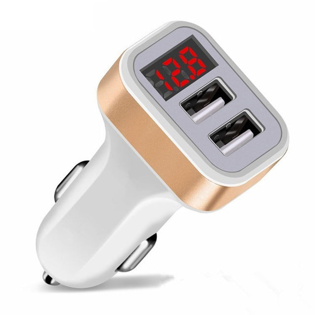 USB Smart Car Charger With Led Display