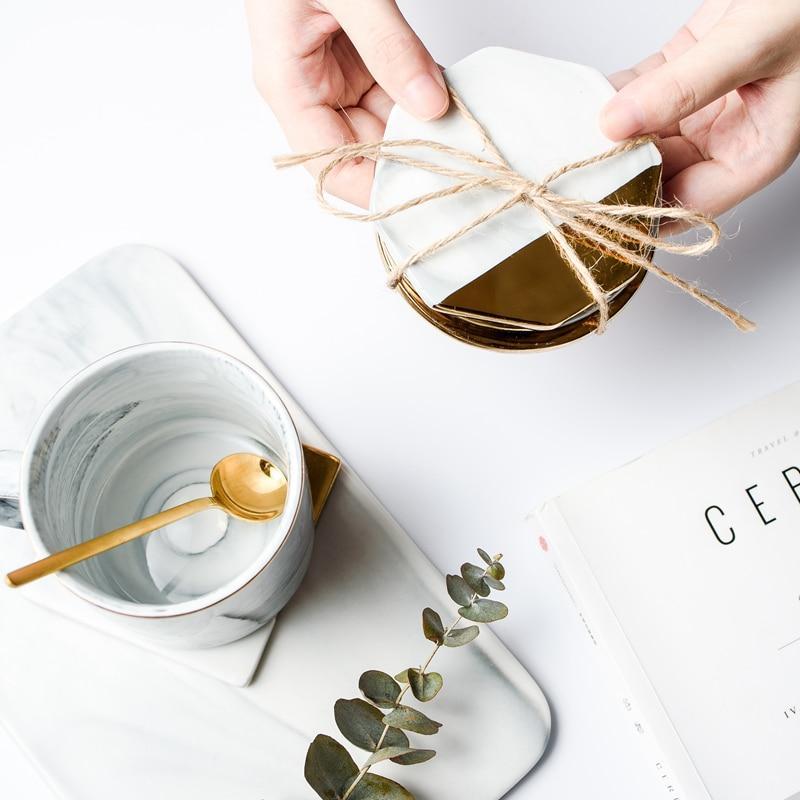 Marble and Gold Coaster