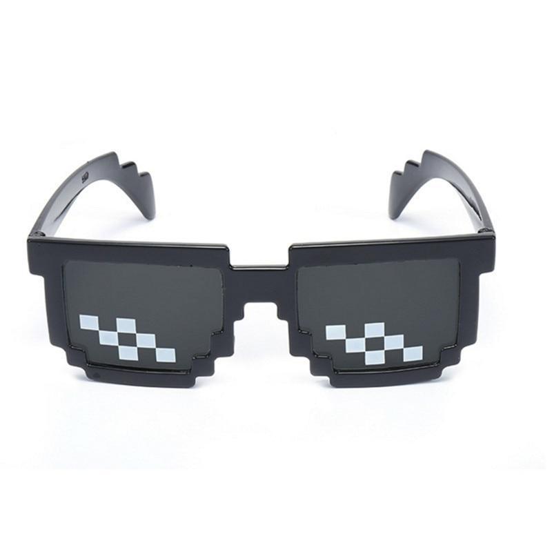 Wear Cool Glasses 8 Bit MLG Pixelated Sunglasses Men Women Brand Thug Life Party Eyeglasses Mosaic Vintage Eyewear