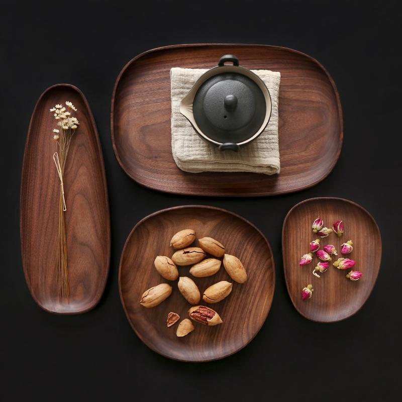 Walnut Serving Plates