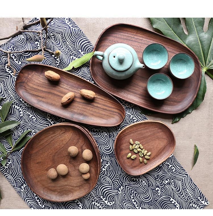 Walnut Serving Plates