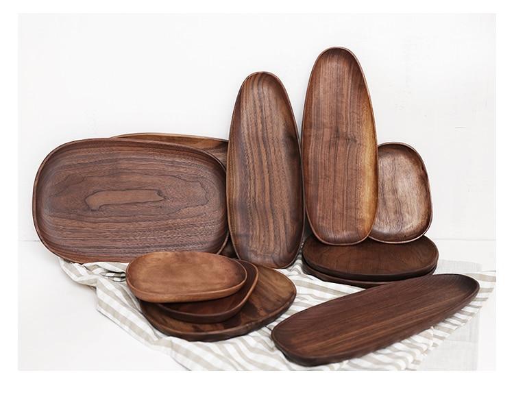 Walnut Serving Plates