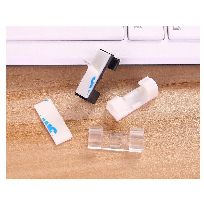 Wire Cable Clips Organizer Desktop & Workstation Clips Cord Management Holder USB Charging Data Line Cable Winder